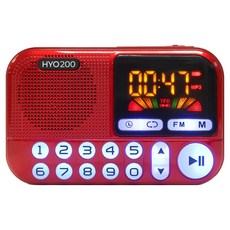 코비 휴대용 효도 라디오, HYO200, 레드 가전디지털/음향기기 반품 최저가 18,400원
