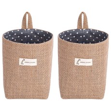 마켓피오 홈 잡화 린넨 원통형 보관 걸이 가방, 타입3, 2개 홈인테리어/바구니/바스켓 반품 최저가 5,900원