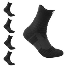 트립킹 남성용 발편한 쿠션 스포츠 중목 양말, 블랙, 5개 스포츠/레저/기타스포츠 반품 최저가 6,360원