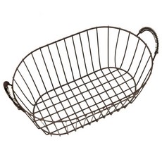 더자카 손잡이 메탈바스켓, 브라운, 1개 홈인테리어/바구니/바스켓 반품 최저가 5,350원