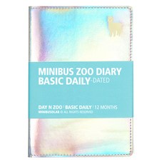 미니버스 2026년 동물원 불렛저널 베이직 데일리 다이어리, 라마 홀로그램, 1개 문구/오피스/다이어리/플래너 반품 최저가 2,690원