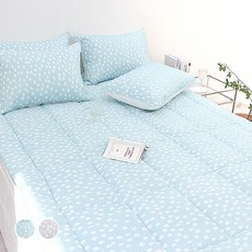 슈에뜨룸 꽃송이가 시어서커 요토퍼, 블루 홈인테리어/FW 침구샵 반품 최저가 24,870원