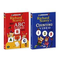 리차드 스캐리의 베스트 ABC + 베스트 카운팅 2종 DVD Richard Scarry's BEST ABC EVER & BEST COUNTING EVER SET, 2CD 출산/유아동/유아동도서 반품 최저가 1,920원