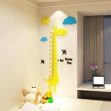 모작하우스 아크릴 입체 3D 기린 키재기 벽스티커 출산/유아동/유아가구/인테리어 반품 최저가 6,820원
