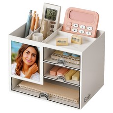 그리트 데스크 다용도 서랍 오거나이저, 화이트, 1개 문구/오피스/사무용품 전문관 반품 최저가 8,010원