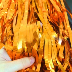 마켓감성 생일파티 데코 수술커텐 6p, 오렌지 문구/오피스/파티/이벤트 반품 최저가 3,220원