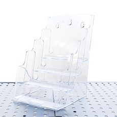 아크릴 카다로그 4단 진열대 A5, 투명, 1개 문구/오피스/사무용품 전문관 반품 최저가 7,380원