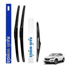 레인윙스 하이브리드 RV SUV 차량 전후면 와이퍼 3종 세트, 올뉴 투싼TL 15년~20년 자동차용품/차량관리/소모품 반품 최저가 19,010원