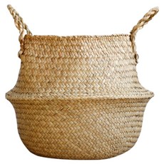 마메 라탄 왕골 해초 바구니 화분커버, 1개 홈인테리어/원예/가드닝 반품 최저가 8,910원