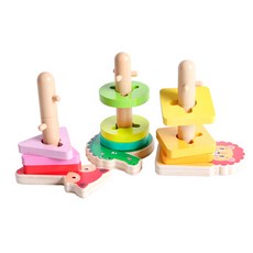 아이우드 동물 끼우기 블록 04-011019, 혼합색상, 1개 완구/취미/신생아/영아완구 반품 최저가 8,490원