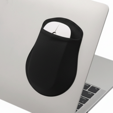 웨즌 노트북 고탄력 부착식 마우스 보관 포켓 블랙 10 x 15 cm, 1개 가전디지털/키보드/마우스 반품 최저가 7,980원