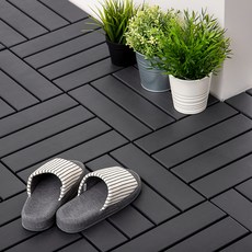 탐사 프리미엄 데크타일 조립마루, 다크그레이, 18개 홈인테리어/셀프인테리어 반품 최저가 19,650원