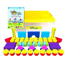 브레인숲 프리미엄 소프트 영유아 안전 자석블럭 50피스, 1개 완구/취미/블록놀이 반품 최저가 66,370원