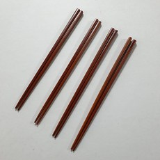 장미목 옻칠 젓가락 4벌 235 58, 단품, 1세트 주방용품/젓가락 반품 최저가 7,300원