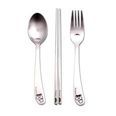 라온누리 봉쥬키친 아동 숟가락 + 젓가락 + 포크 세트, 혼합색상, 1세트 출산/유아동/이유용품/유아식기 반품 최저가 5,470원