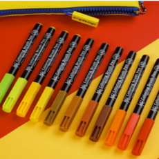 사쿠라코이 SAKURA 칼라링 브러쉬펜 세트, 블랙, 12개 문구/오피스/미술/화방용품 반품 최저가 15,400원