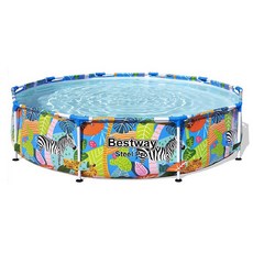 베스트웨이 대형 원형 프레임 풀장 BW 56985, Tropical, 1개 완구/취미/물놀이/계절완구 반품 최저가 38,830원