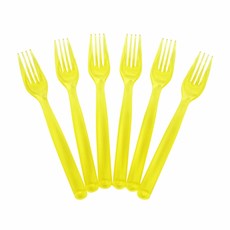 와우파티코리아 크리스탈 옐로우 포크, 6개입, 5개 주방용품/일회용품/종이컵 반품 최저가 9,070원