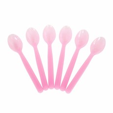 와우파티코리아 크리스탈 일회용 스푼 핑크, 6개입, 5개 주방용품/일회용품/종이컵 반품 최저가 11,640원