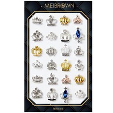 메이브라운 왕관 패키지24 네일파츠 P011, 혼합색상, 1개 뷰티/네일 반품 최저가 8,930원