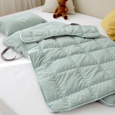 쁘리엘르 코코 워싱 고밀도 낮잠이불 패드세트 일체형, 민트 출산/유아동/유아동침구 반품 최저가 50,240원