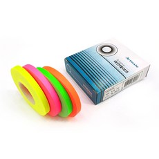 아트메이트 그래픽 라인테이프 4종 2mm x 16m, 형광노랑, 형광초록, 형광주황, 형광분홍, 1세트 생활용품/생활잡화 반품 최저가 5,940원