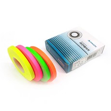 아트메이트 라인테이프 형광 3mm 4종 세트, 노랑, 초록, 주황, 분홍, 1세트 생활용품/생활잡화 반품 최저가 5,320원