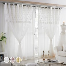 지나송 웨딩스타일 암막 이중 커튼 홈인테리어/FW 침구샵 반품 최저가 69,040원