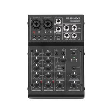 아리스노보 4채널 USB 인터페이스 오디오 믹서, UMB-MIX4, 혼합색상 가전디지털/음향기기 반품 최저가 97,450원