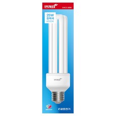 번개표 안정기 내장형 램프 25W T4 3U PAI E26, 주광색, 1개 홈인테리어/셀프인테리어 반품 최저가 2,040원