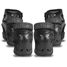 미코우 아동용 스포츠 보호대 3종 x 2p + 파우치 세트, 블랙, 1개 스포츠/레저/킥보드/스케이트 반품 최저가 11,470원