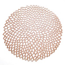 네이처안 원형 럭셔리 테이블 매트, 로즈골드, 38 x 38 cm, 1개 주방용품/주방잡화 반품 최저가 3,490원