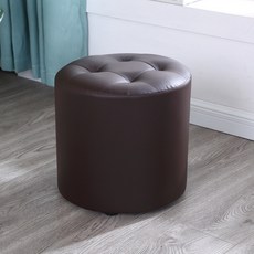 루카스 인테리어 쿠션 화장대 스툴 중 32 x 32 x 28 cm, 브라운, 1개 문구/오피스/사무용품 전문관 반품 최저가 13,570원