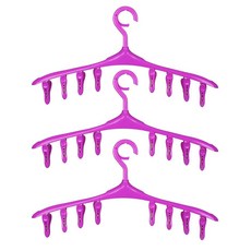 더자카 옷걸이형 빨래집게 파스텔퍼플, 3개, 바이올렛 홈인테리어/청소/세탁용품 반품 최저가 2,170원