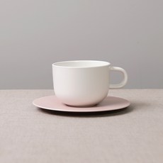 보울보울 국산 볼볼홈파티 커피잔 + 소서 세트, 밀크화이트+파우더핑크, 1세트 주방용품/커피잔/찻잔 반품 최저가 11,420원