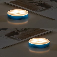 아이린 USB 충전식 터치 무드등 2p, 무드등(블루), 불빛(웜화이트) 홈인테리어/조명/스탠드 반품 최저가 14,720원