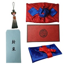 신랑님이 신부댁으로 남색 예단보 5종 세트, 혼합색상, 1세트 문구/오피스/카드/엽서/봉투 반품 최저가 14,820원