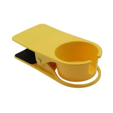 플럭스 자바라 드링클립 데스크 컵홀더, 옐로우, 1개 문구/오피스/사무용품 전문관 반품 최저가 5,790원