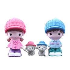 앤티스 커플로맨스 차량용 피규어 2종, 헌팅캡커플, 1세트 자동차용품/인테리어 반품 최저가 6,620원