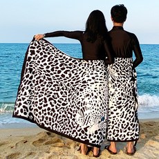 바캉스 Best 커플 비치타올 특대형 100 x 180 cm, 맹수재규어, 2개 undefined/undefined 반품 최저가 17,910원