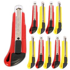 다다 대형 슬림 커터칼, 랜덤발송, 10개 문구/오피스/학용품/수업준비 반품 최저가 4,380원