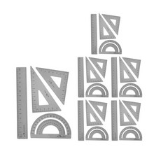 블루마토 삼각자 각도기 4종 세트 15cm RSA001, 실버, 6세트 문구/오피스/학용품/수업준비 반품 최저가 8,270원