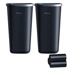 베이스어스 더스트 프리 쓰레기통 CRLJT-A01 2p + 봉투 90p, 1세트, 블랙 자동차용품/인테리어 반품 최저가 5,050원