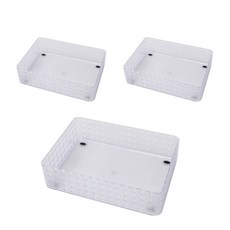 데코 센스 스텝 바구니 3호, 화이트, 3개 홈인테리어/바구니/바스켓 반품 최저가 6,100원