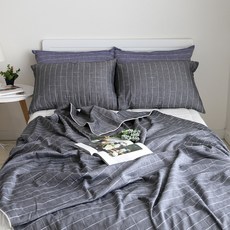 까사베르데 체스파이핑 두겹 여름이불, 그레이 홈인테리어/침구 반품 최저가 13,820원