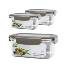 마이리브앳홈 BPA free 밀폐용기, 3개, 600ml 주방용품/밀폐용기/반찬통 반품 최저가 10,900원