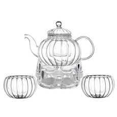BELLE 아델라인 내열유리 티포트 600ml + 이중잔 M 2p + 워머 M 세트, 1개 주방용품/주전자/티포트 반품 최저가 28,200원