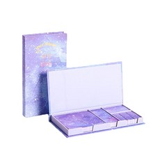 접착메모지 케이스 세트, 별이빛나는하늘소박한생활, 1개입, 1세트 문구/오피스/학용품/수업준비 반품 최저가 5,520원