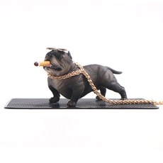 네이처안 차량용 아메리칸 불리 강아지 피규어, 다크브라운, 1개 자동차용품/인테리어 반품 최저가 9,410원