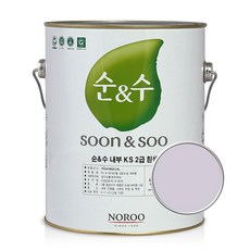 순앤수 KS 2급 벽지 벽면용 수성페인트 무광, 라벤더04NR1760, 4L, 1개 undefined/undefined 반품 최저가 5,640원
